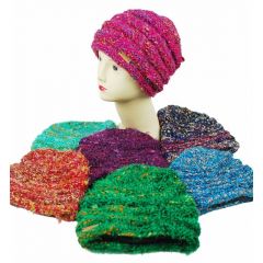 rib wool & silk hat